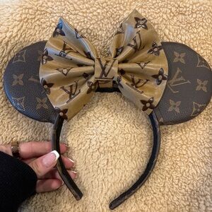 Louis Vuitton Brown Monogram Bow Headband